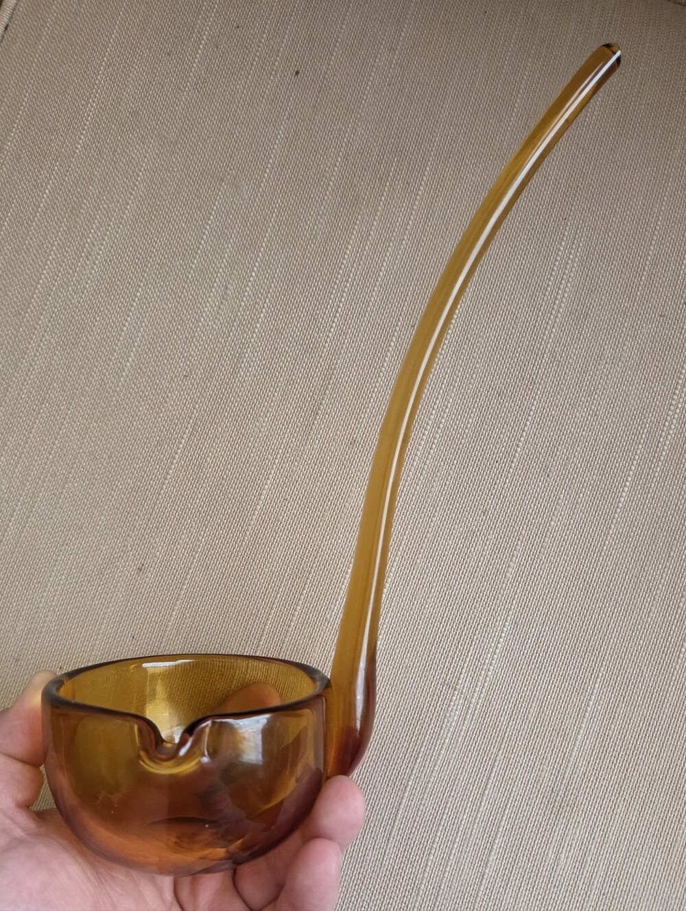 Amber Glass Serving Ladle - Home Accents